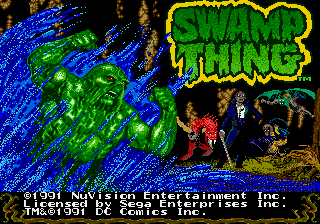Swamp Thing (prototype) Title Screen